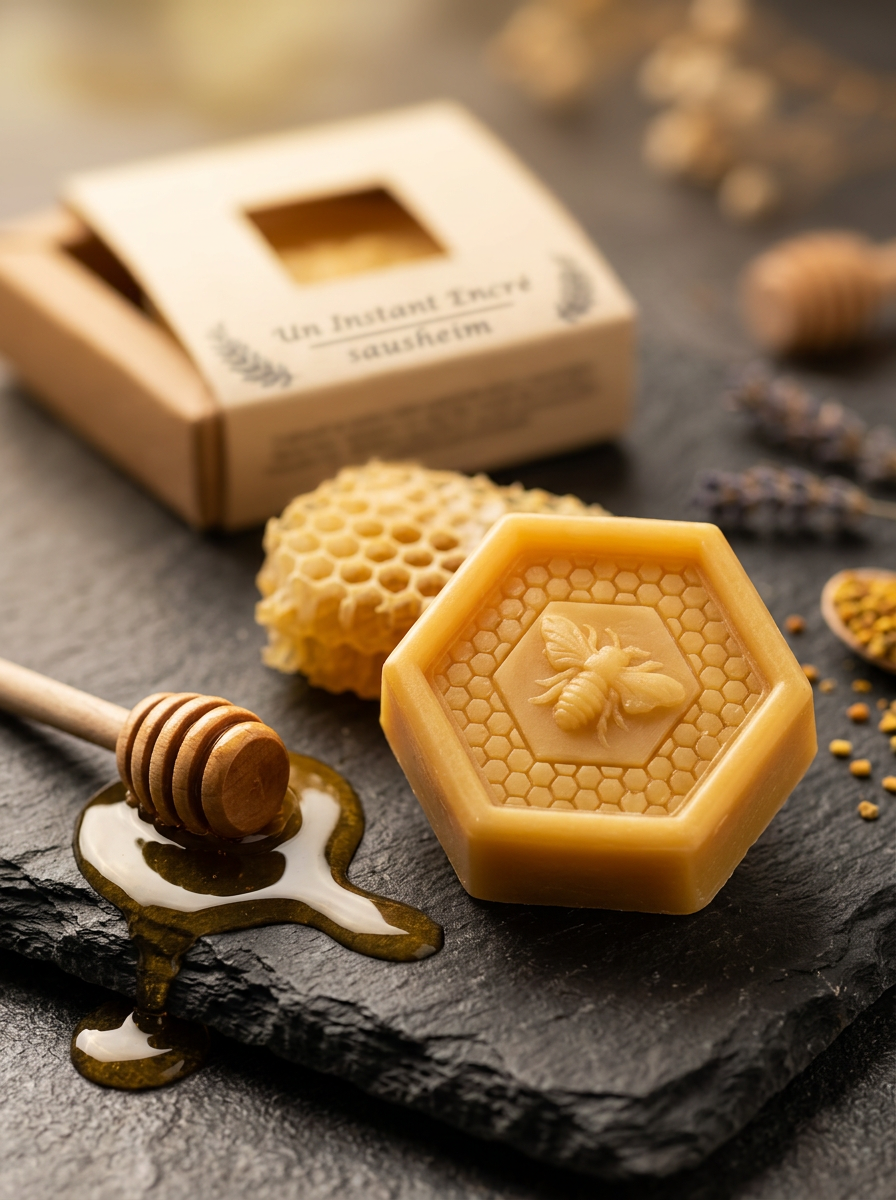 L’Or du Rucher (Personnalisable) 4.50 € l'unité - Savon végétal au miel "Lot de 10 Unités"