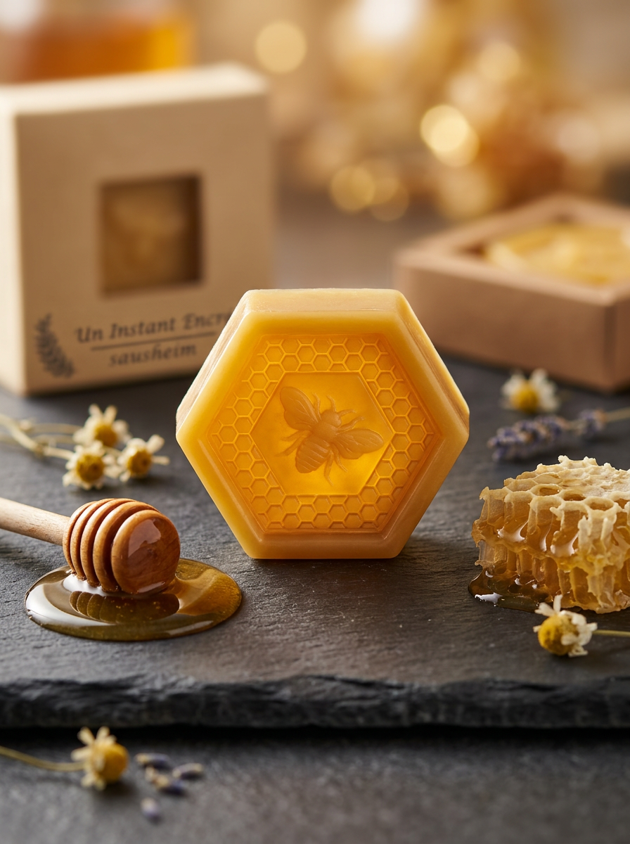 L’Or du Rucher (Personnalisable) 4.50 € l'unité - Savon végétal au miel "Lot de 10 Unités"