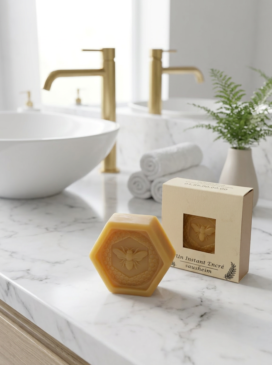 L’Or du Rucher (Personnalisable) 4.50 € l'unité - Savon végétal au miel "Lot de 10 Unités"